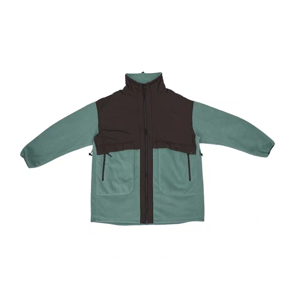 女士立领摇粒绒双面外套