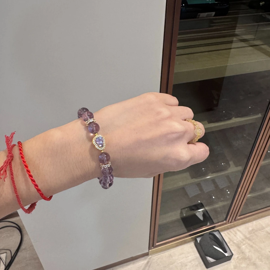 合金手链 二姐同款紫水葫芦手链
