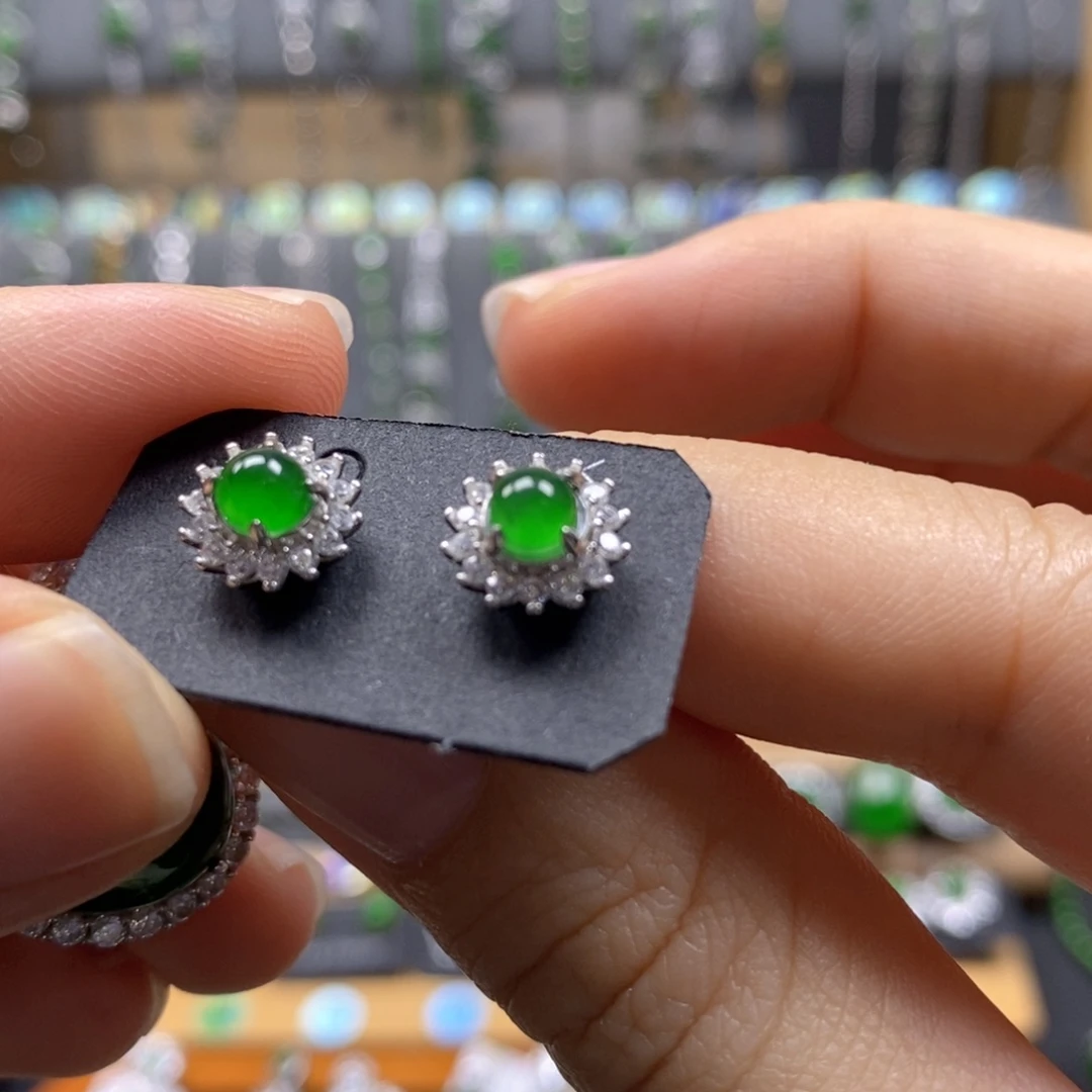 颈饰银S925镶嵌翡翠66号无证书/假一赔四