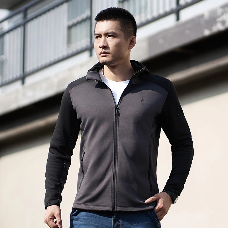 【龙牙】二代隐之云松轻量连帽开衫抓绒衣男轻暖舒适春秋冬百搭衣服