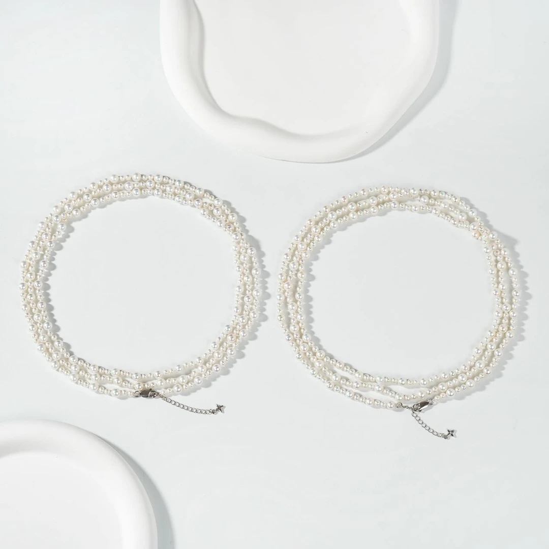 【云上叙】S925银珍珠项链-多样性发一件-3mm-V97818-M（甄选）