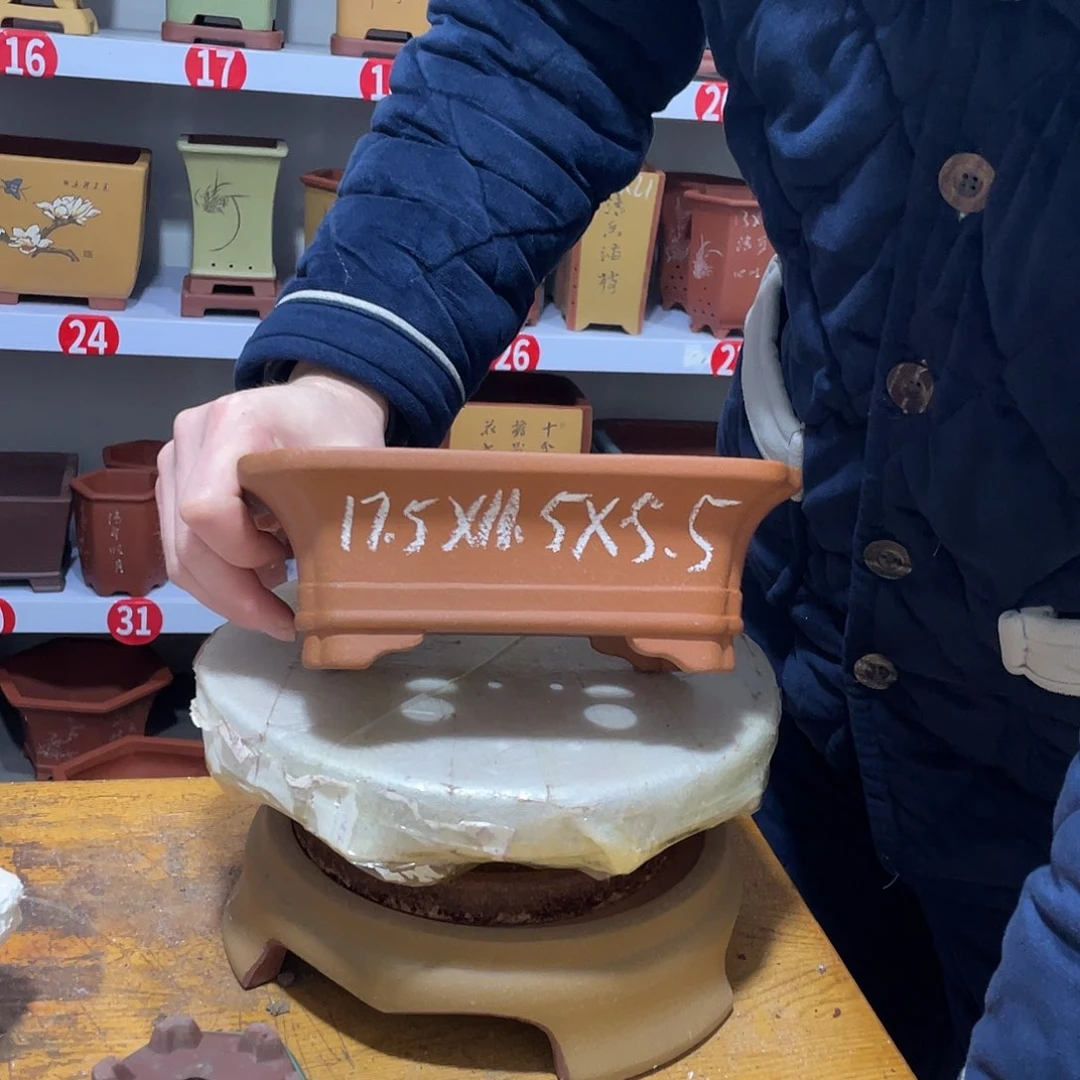 紫砂天心紫砂手工花盆