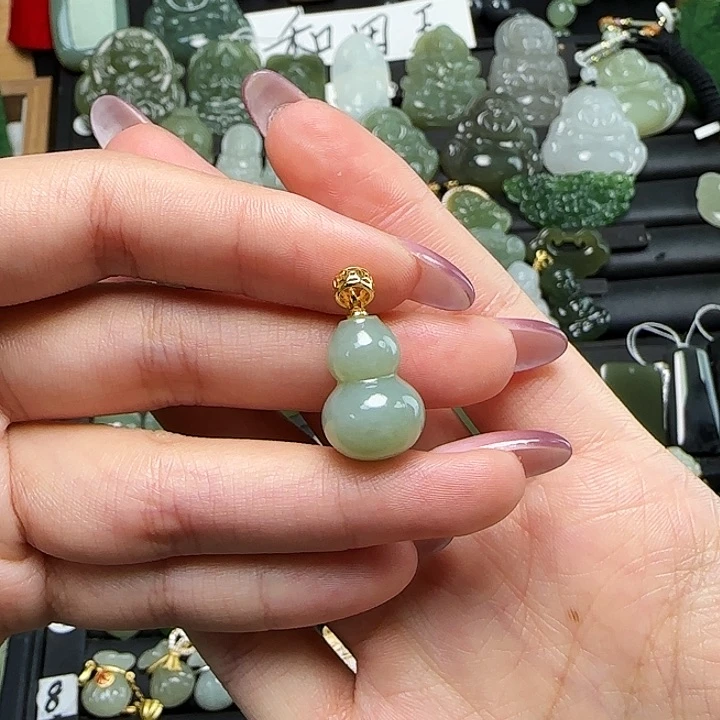 颈饰银S925镶嵌和田玉