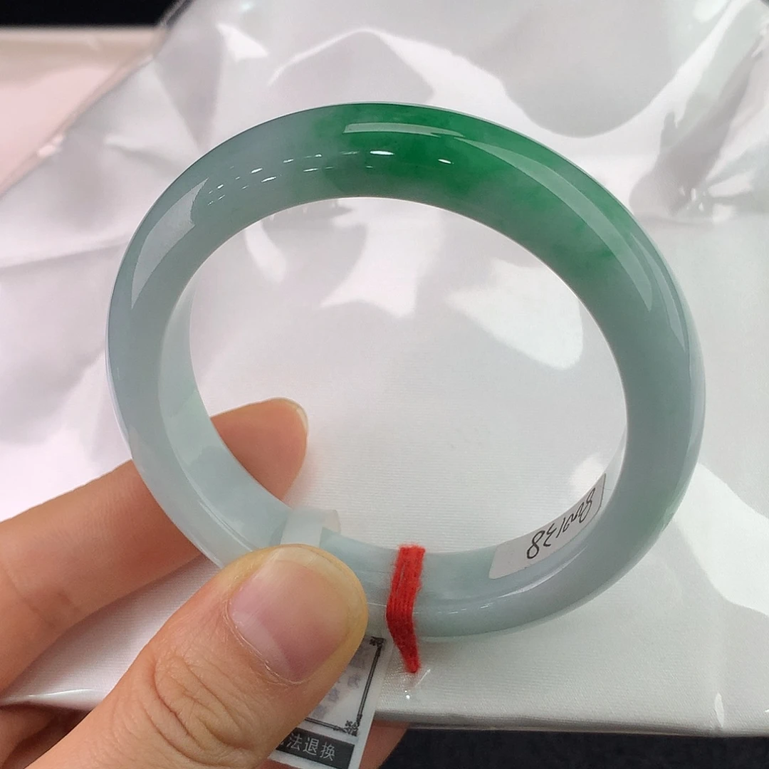 翡翠未镶嵌手镯正圈54/55