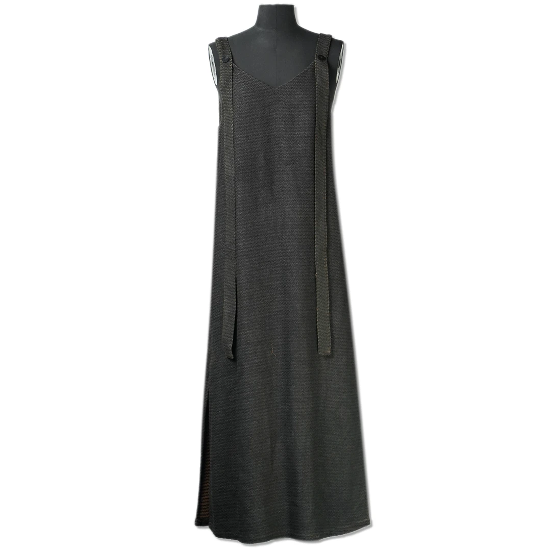 新中式国风柞蚕丝汉服背心裙28186159灰色