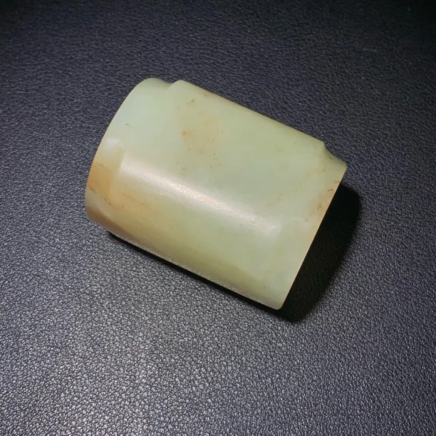 清代 和田玉琮挂件/古92859