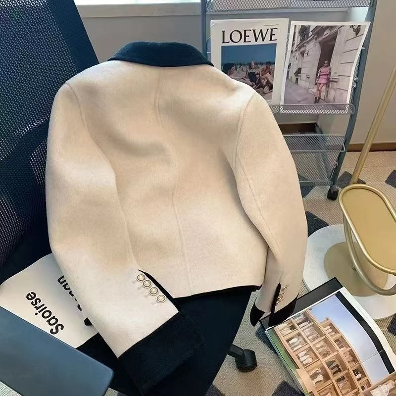 【小香家】小香风短款灰白复古高级感简约小众气质贵气秋冬款防风