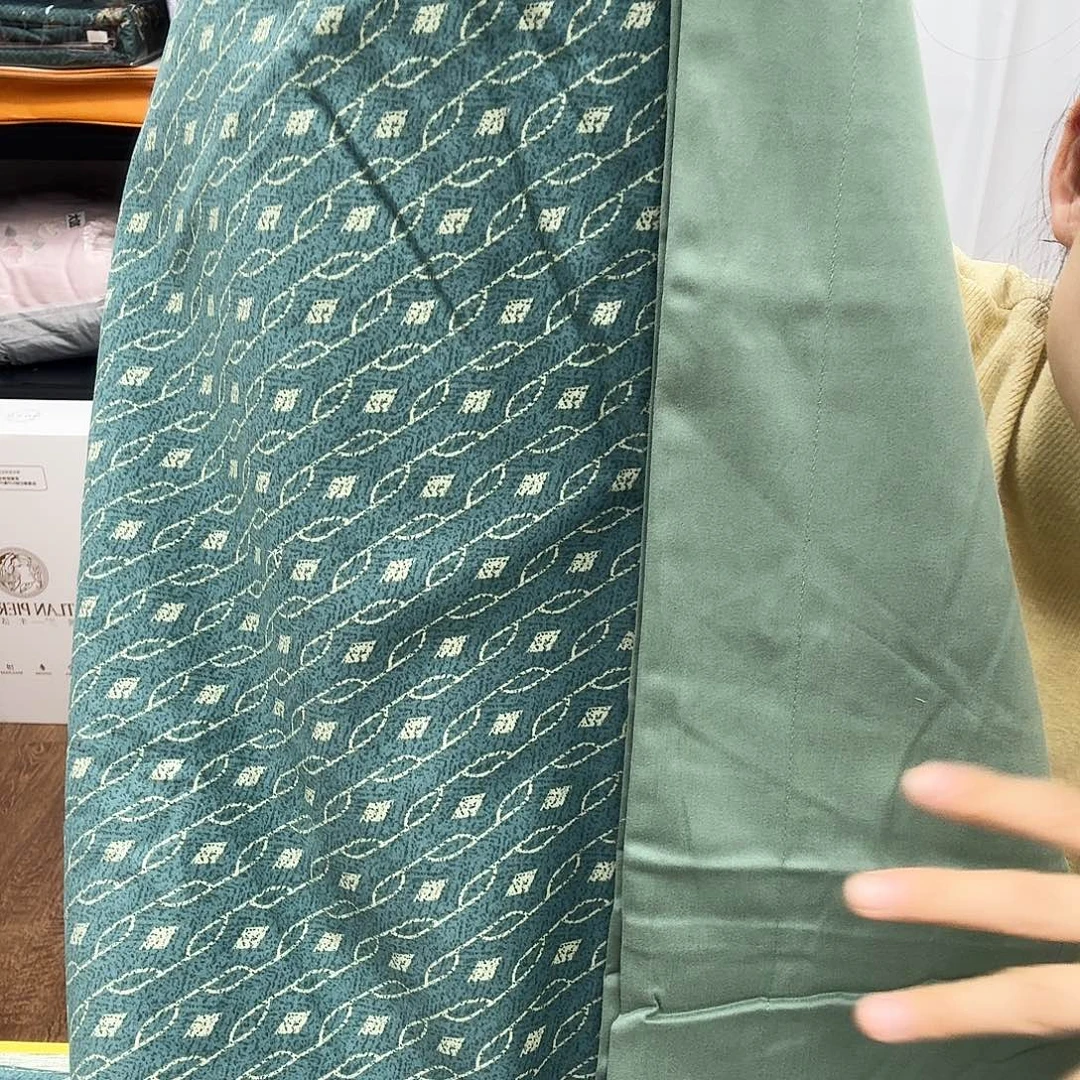 柞蚕丝貂毛羽绒标准磨绒四件套软包