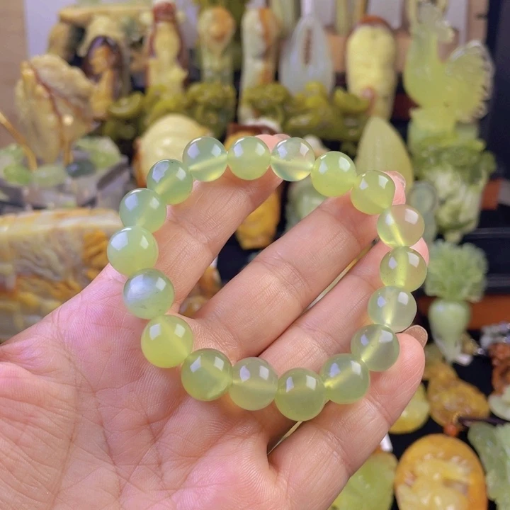 蛇纹石玉手链未镶嵌