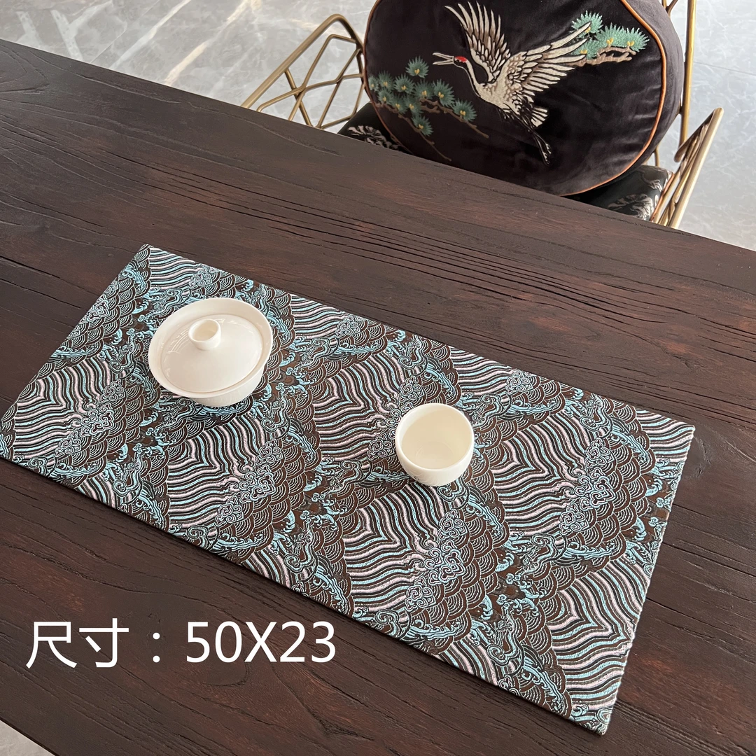 Z501织锦茶席，家里面料随便卖