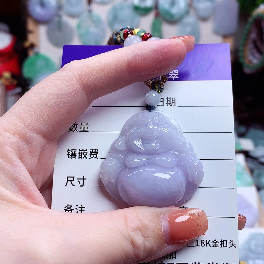 颈饰未镶嵌翡翠佛公15