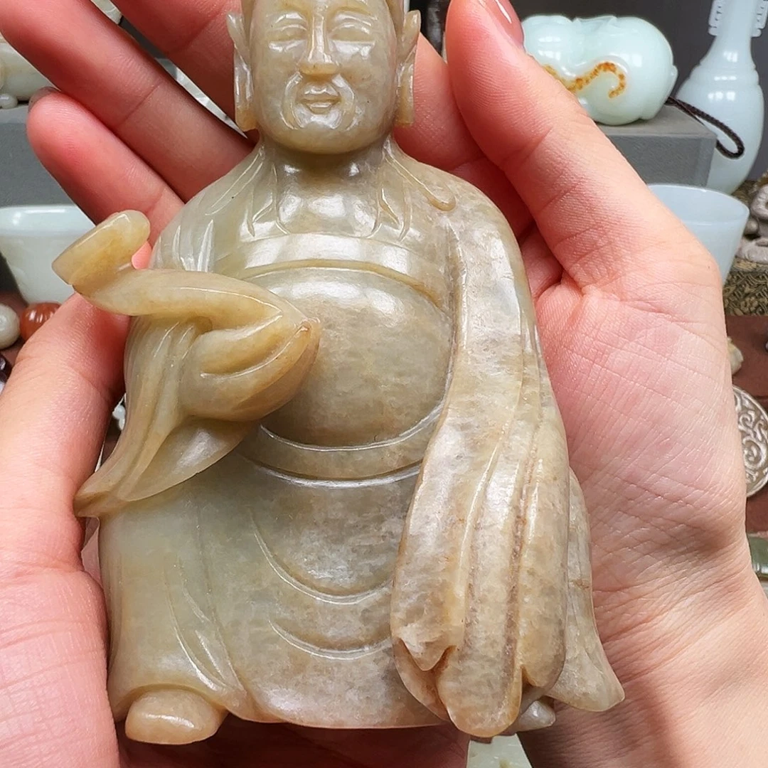 颈饰未镶嵌和田玉爱**手
