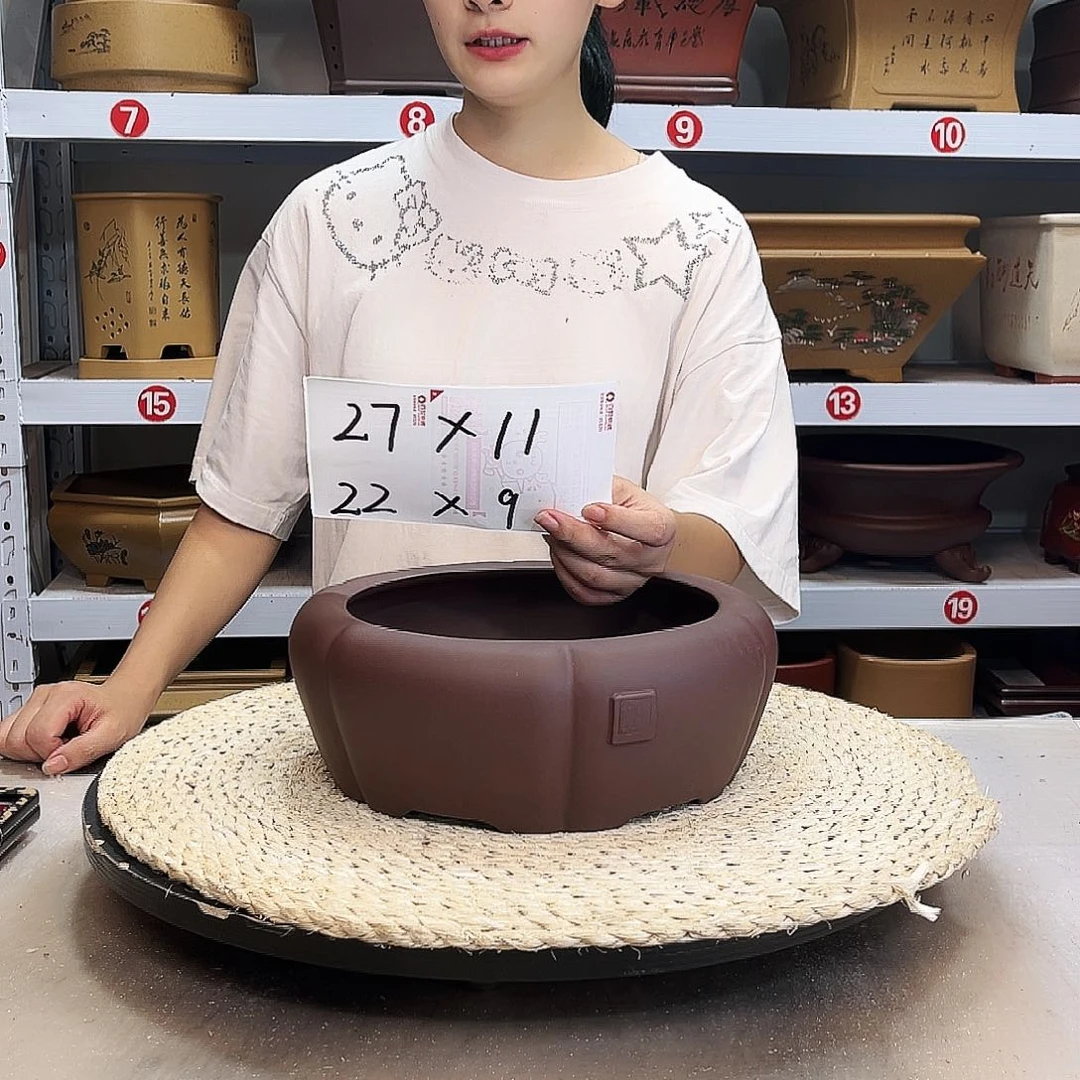 紫砂花盆紫砂花盆