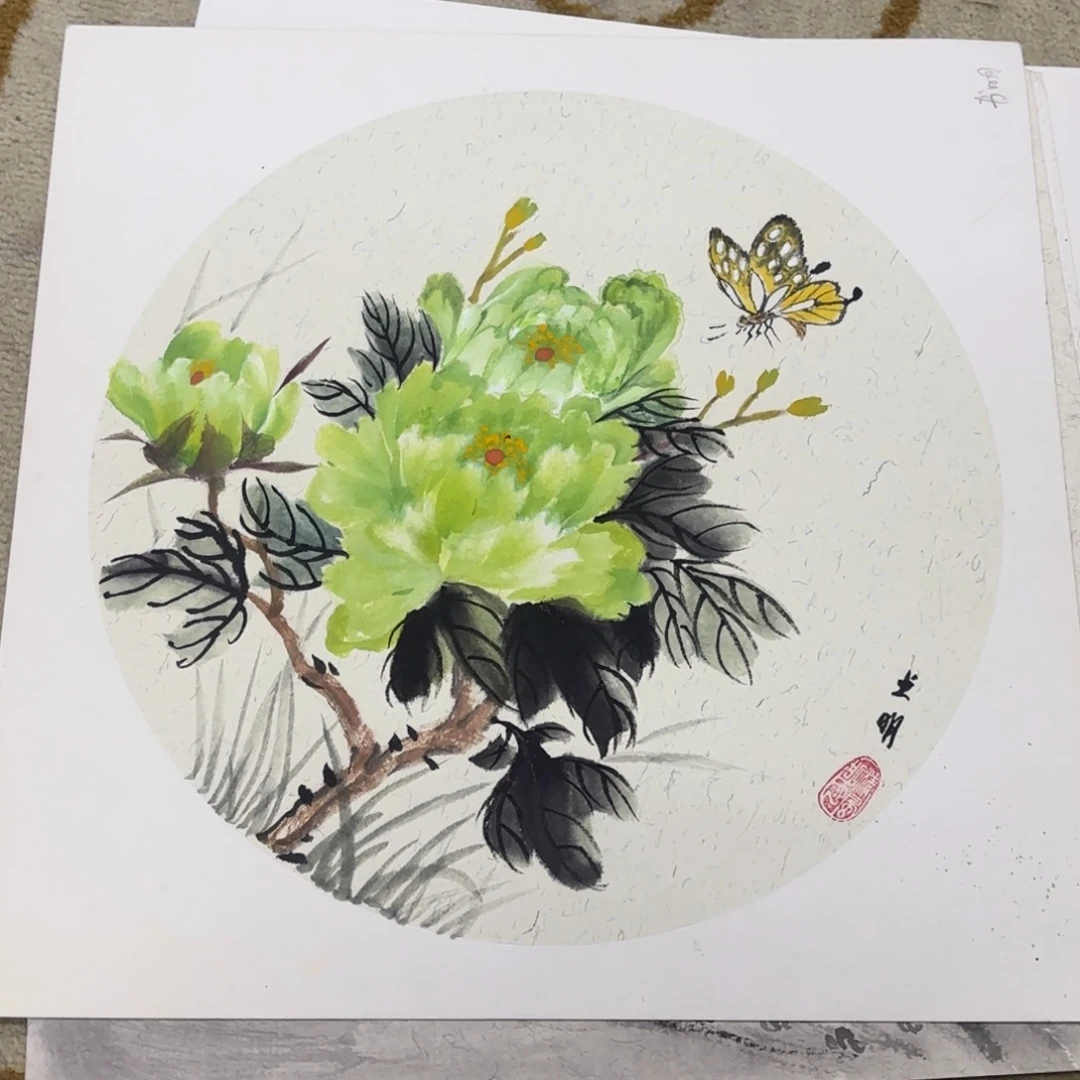 国画38-38卡纸作品艺