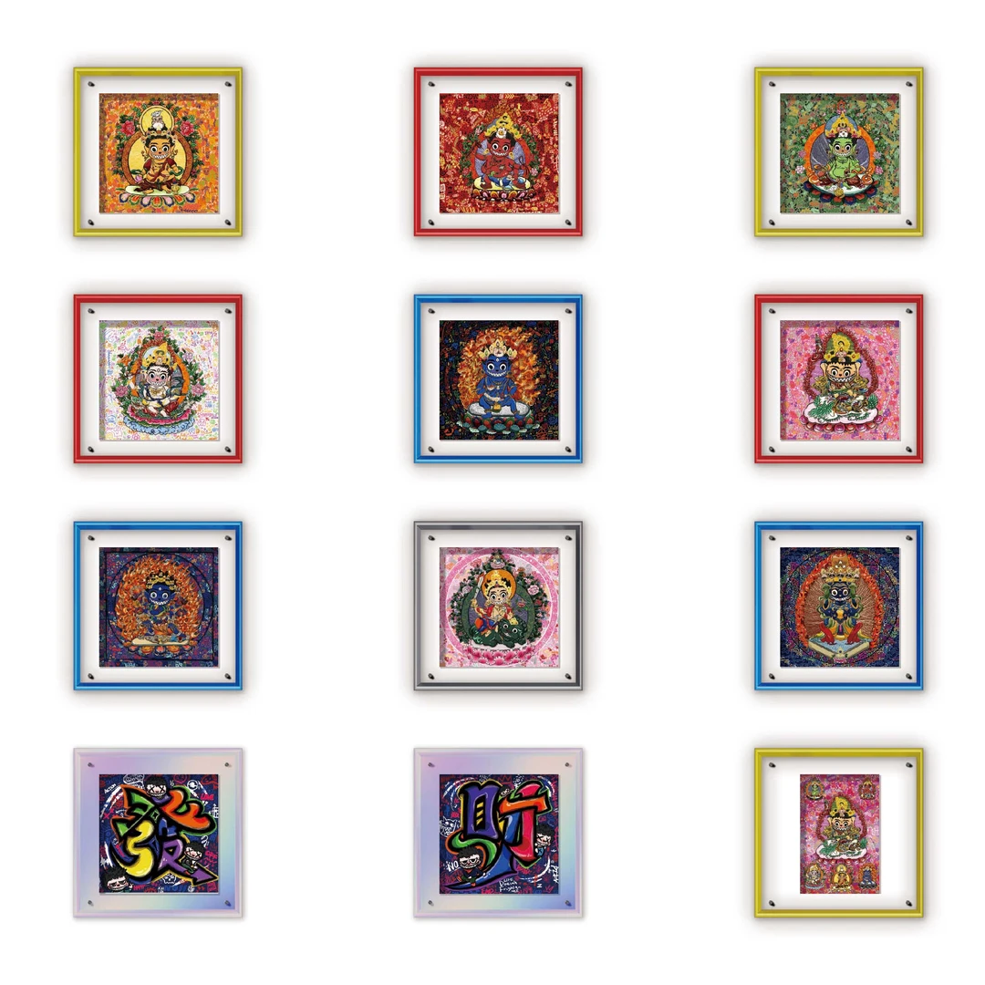 【财财】BOX-王贝贝-内含20*20cm框&15*15cm画芯共9幅一箱