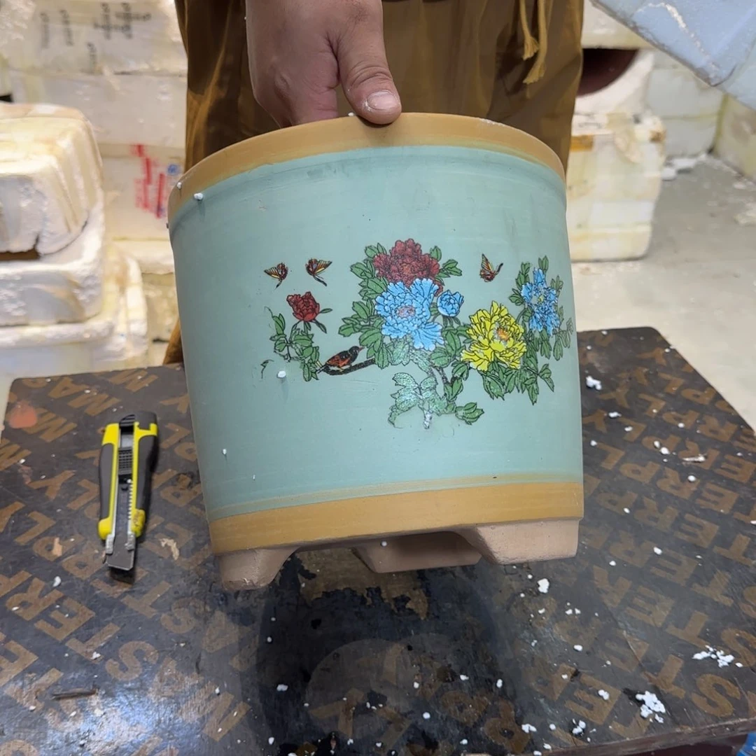 紫砂花盆口径17.13口径