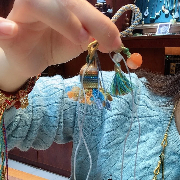 玉手工编绳挂件配饰