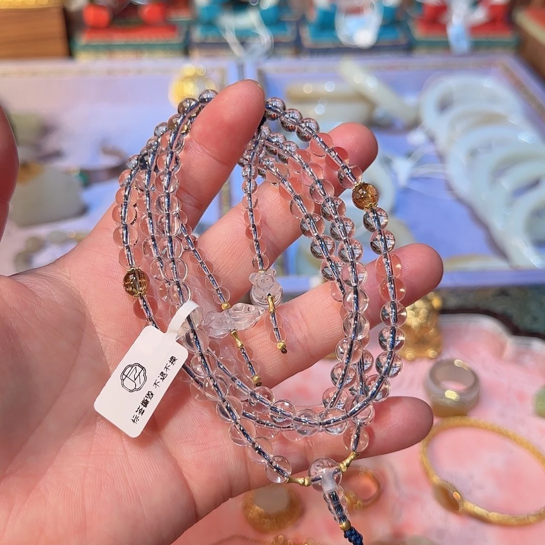 18K金镶嵌手链水晶b1869