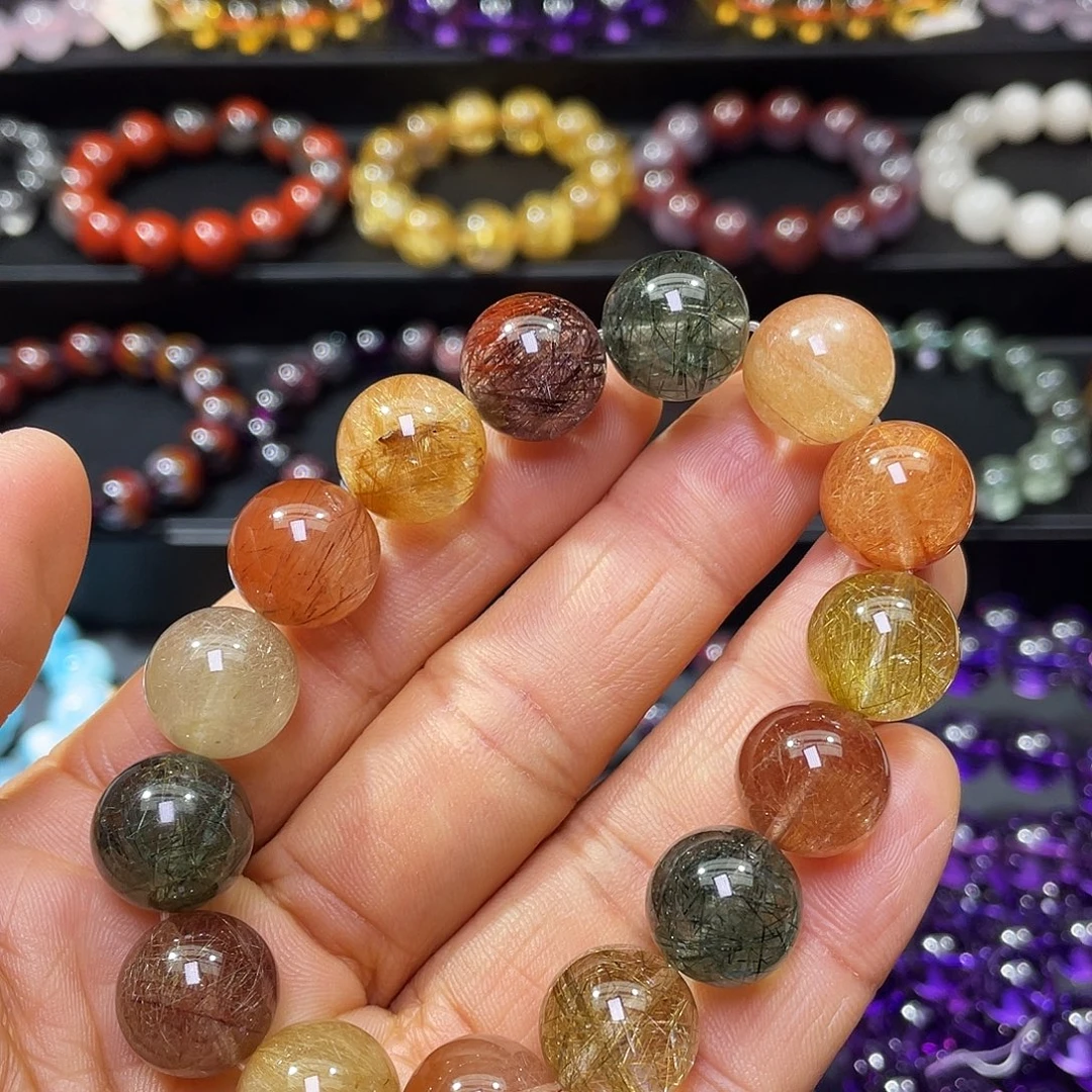 手链水晶未镶嵌彩发晶