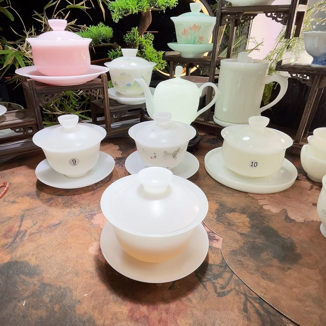 冰晶璞玉素烧三才元宝150ml