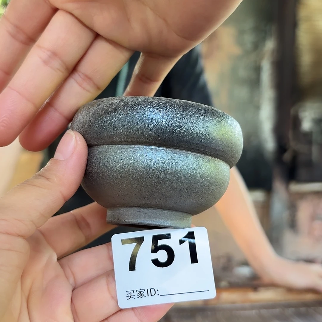 坭兴陶柴烧全手工原矿泥料杯