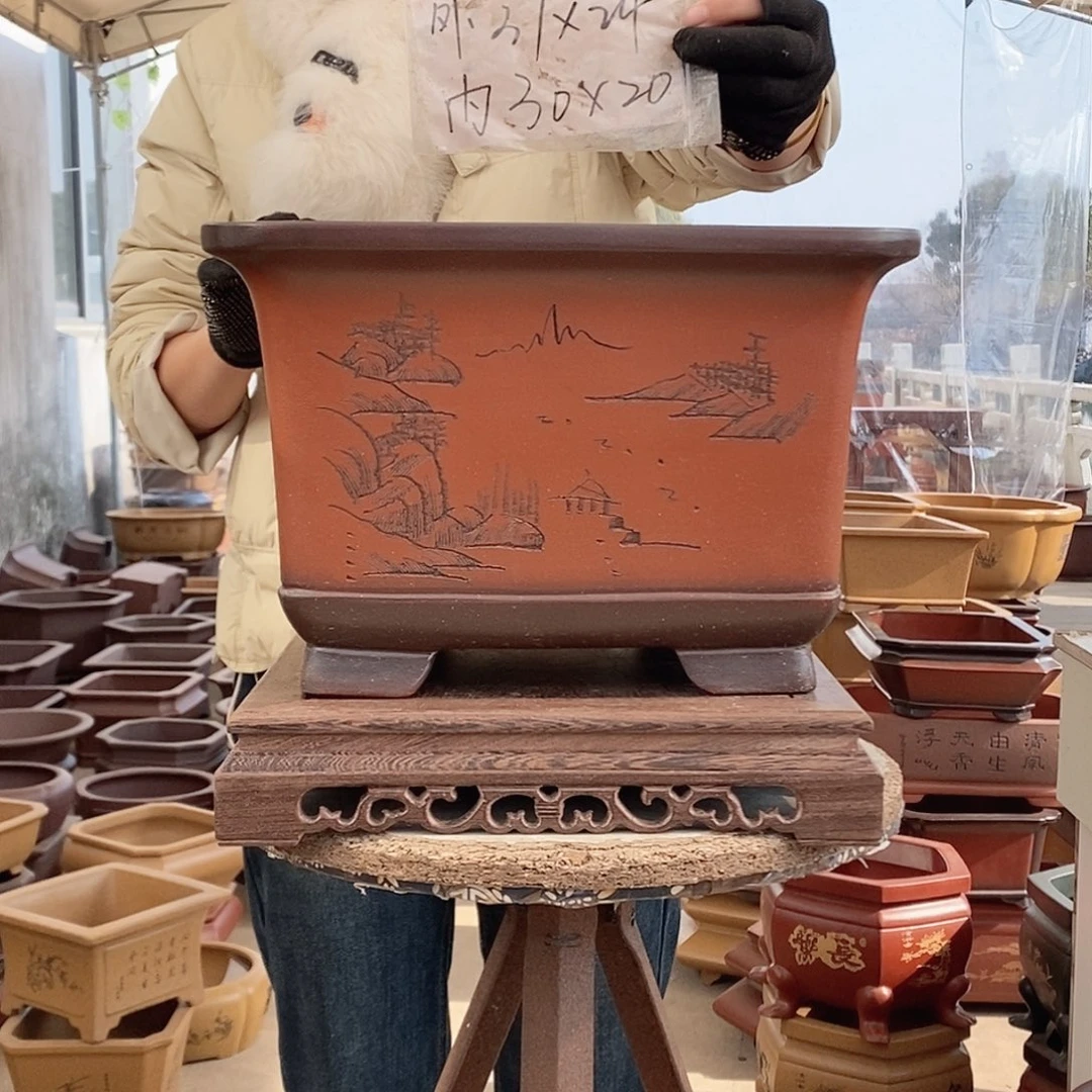 紫砂花盆紫砂花盆