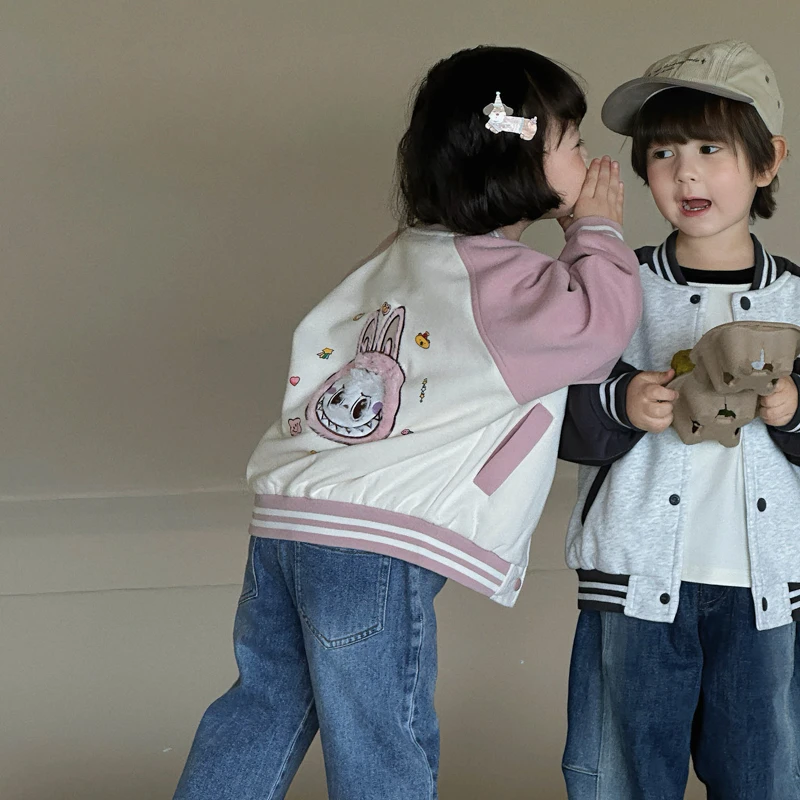 【现货】郝叔童品秋季时尚洋气高货儿童棒球服外套2025韩版潮HC5315