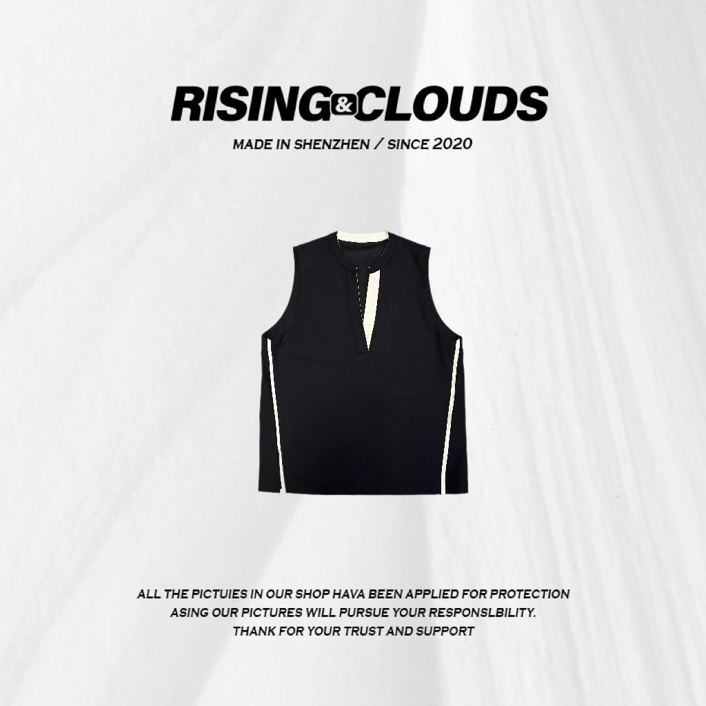 RISING&CLOUDS小云姐【涵钰】舒适百搭时尚无袖早春马甲010193