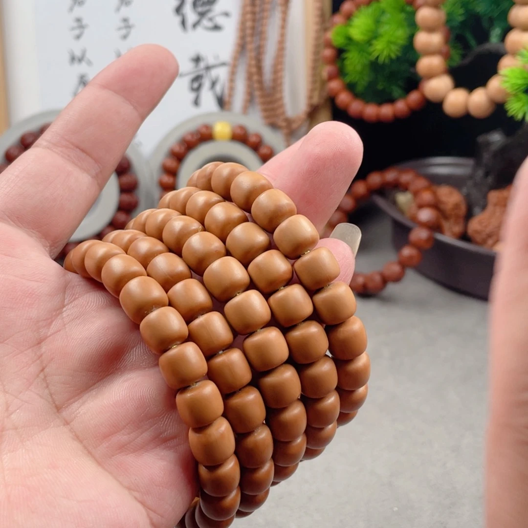 猴头核桃手串泛油道珠哑光