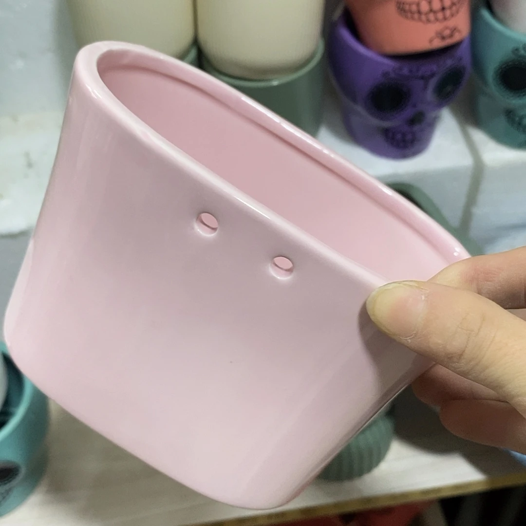 杯子陶盆有孔 瑕疵介意勿拍