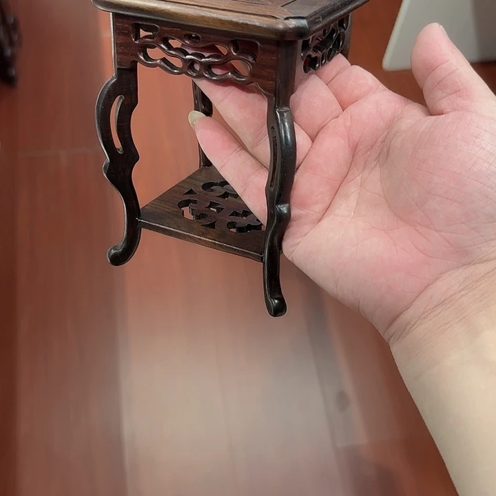 大红酸枝工艺品底座