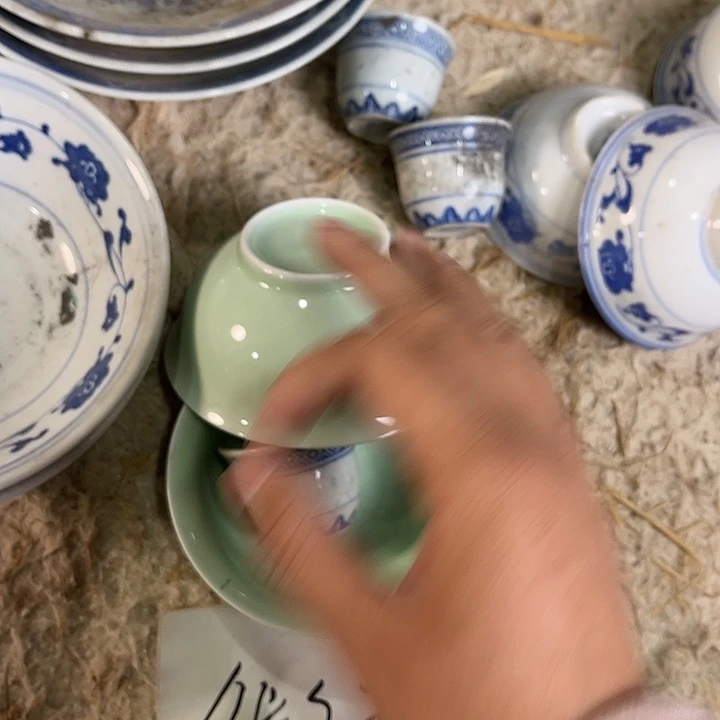 瓷片景德镇陶瓷三个