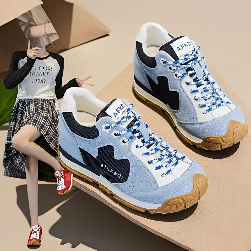 内增高7cm厚底运动德训鞋女ins韩版不累脚休闲流浪鞋2025秋季爆款