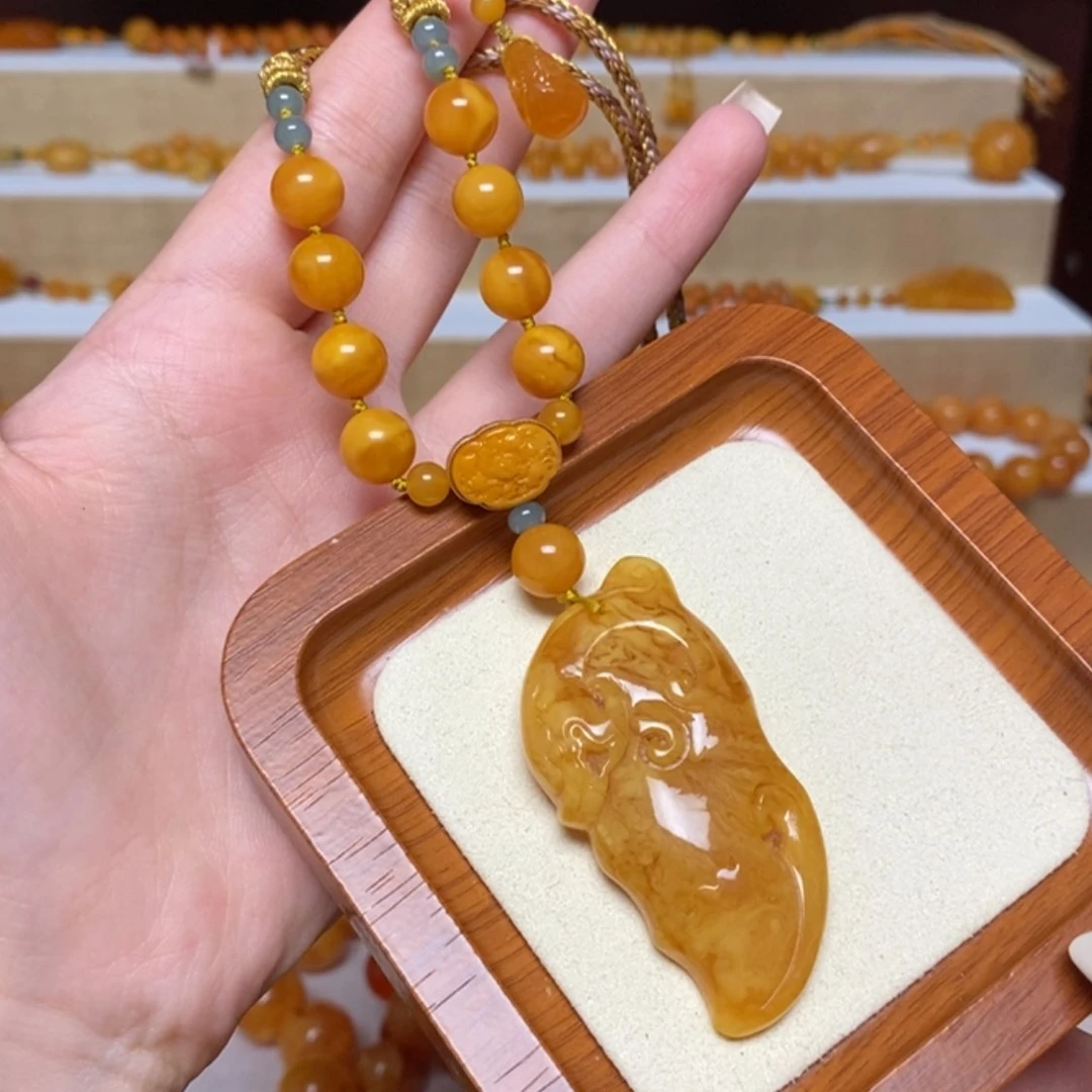 【闪购商品】未镶嵌颈饰蜜蜡项链