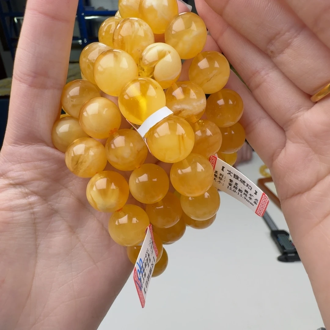 琥珀未镶嵌手链多样性发其一