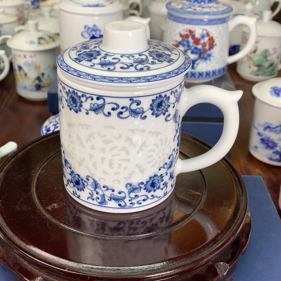 天***笑景德镇陶瓷高温陶瓷办公杯