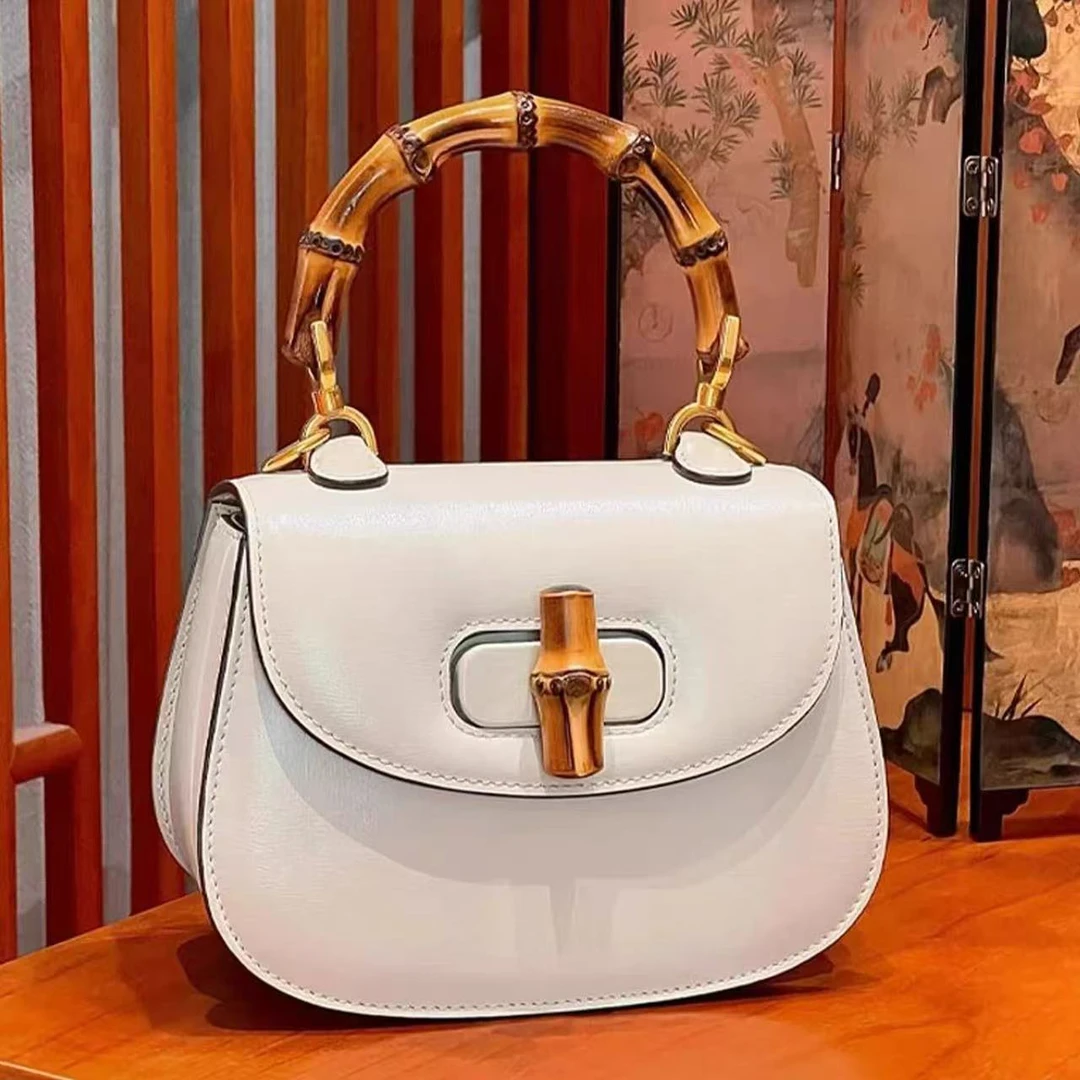 单根欧美时尚马鞍包欧美风斜挎包复古白色气质