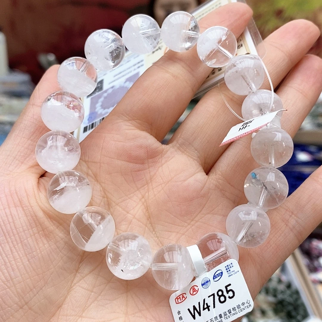 水晶手链未镶嵌W4785 白幽灵 12m+