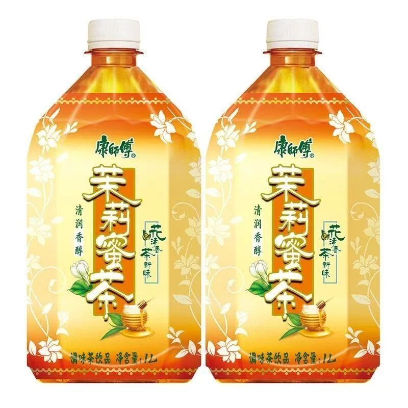 【2瓶】康师傅茉莉蜜茶1L*2大瓶调味茶饮料解渴爽口批发超值特惠