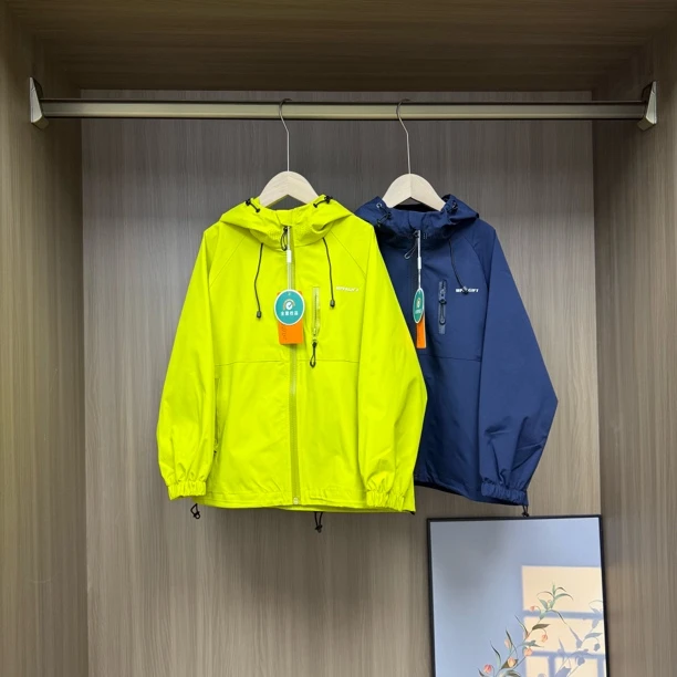 春季连帽儿童冲锋衣外套中大童男女童