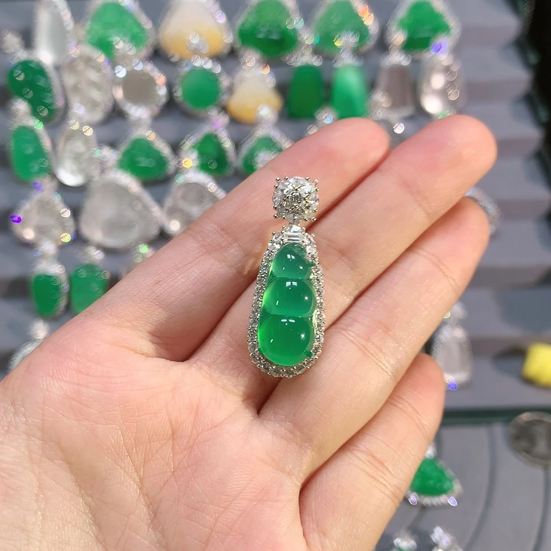 玛瑙/玉髓颈饰银S925镶嵌