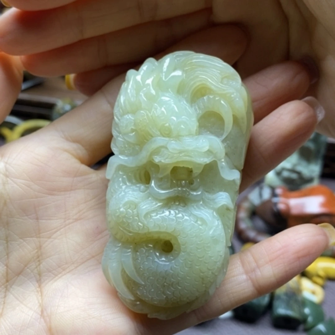 未镶嵌岫岩老玉（透闪石质玉）把件&****&