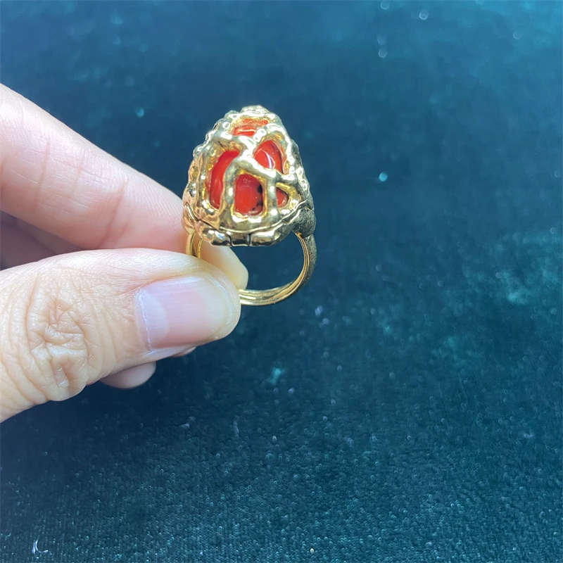 合金戒指 trifari皇冠鸟笼戒指1-1【2061227-039】