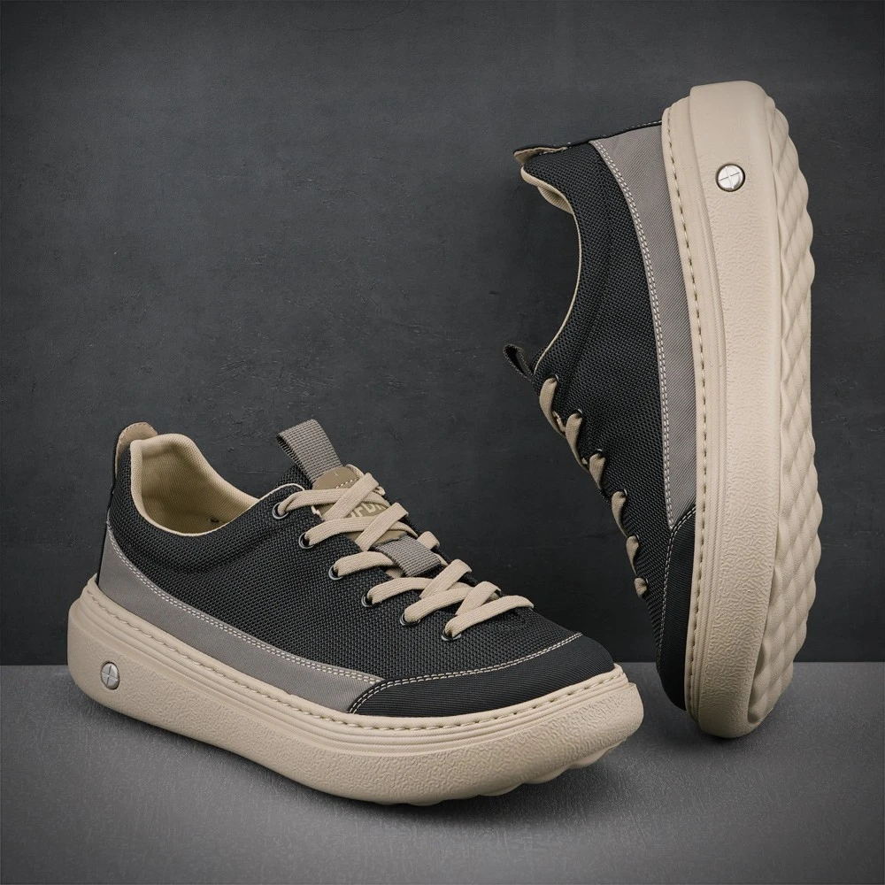 男鞋2025夏季新款潮流百搭轻便软底厚底牛津布网面透气休闲布鞋男