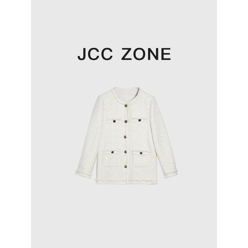 金川川 海岸茉莉 法式复古小香风圆领高级感宽松显瘦别致气质上衣