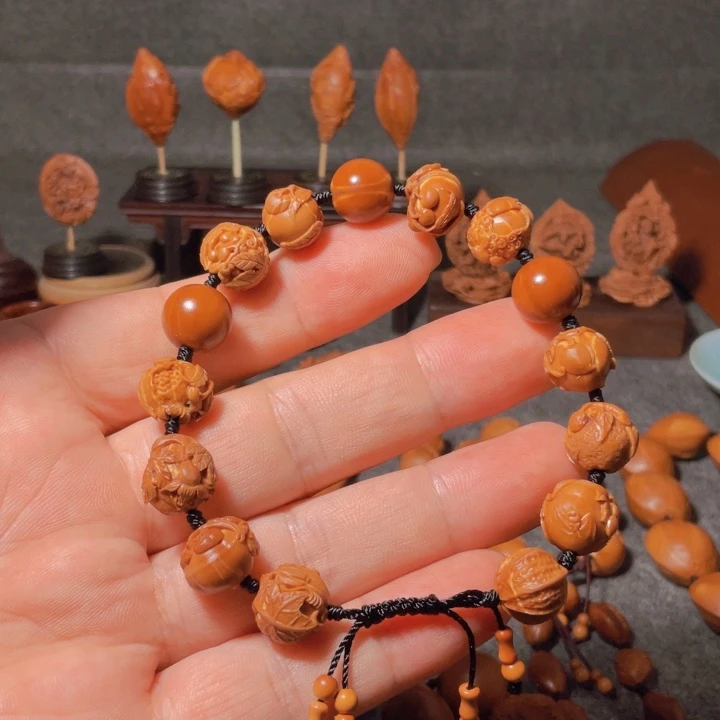 笑***凉手串/手链橄榄核手工制作工艺精湛