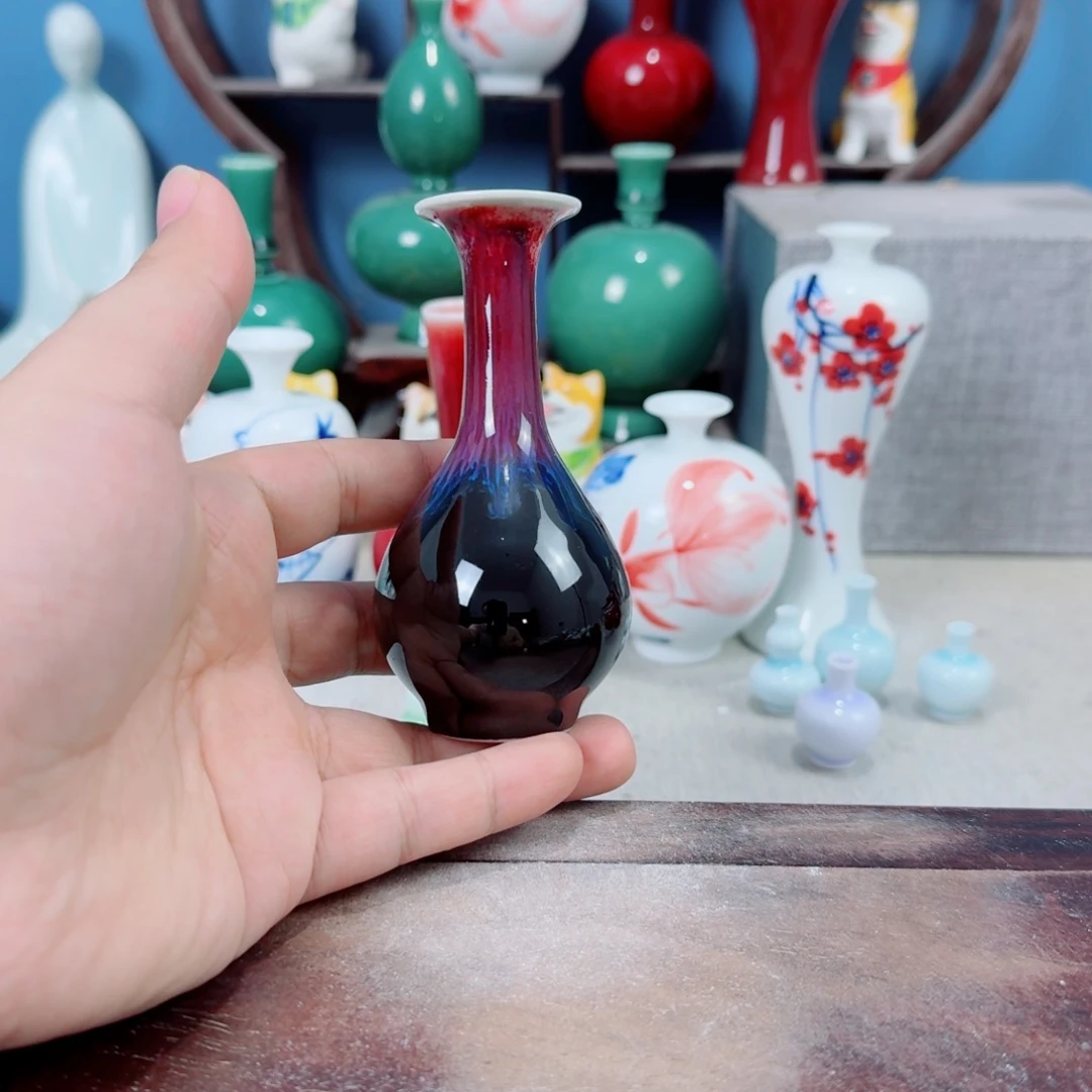 陶瓷手工小花器摆件