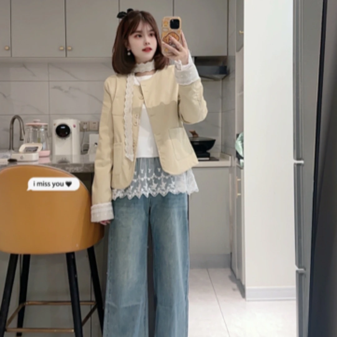【刘灿私服】810款飘带洋气时尚款皮衣