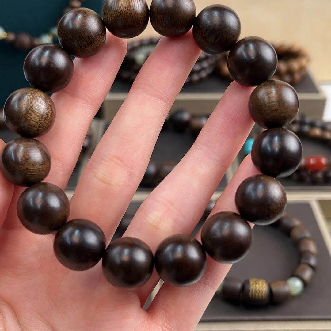 沉香沉香碎屑14mm越南芽庄玉化白奇楠沉水