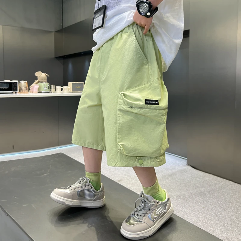 男童夏季薄款短裤2025新款中大童五分工装裤子儿童休闲中裤夏装潮